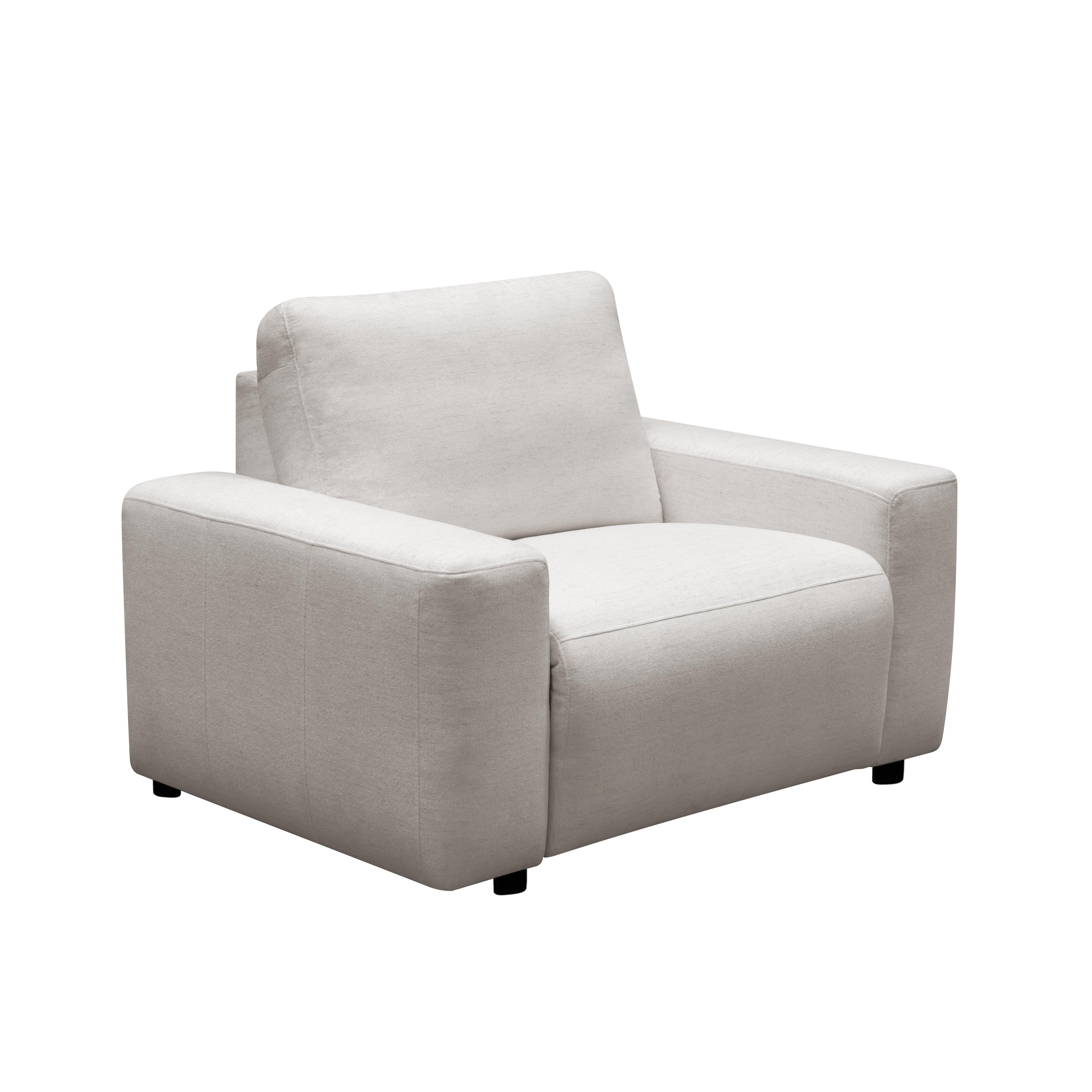 Rent to Own Abbyson Living Quincy Fabric Power Recliner, White at Aaron